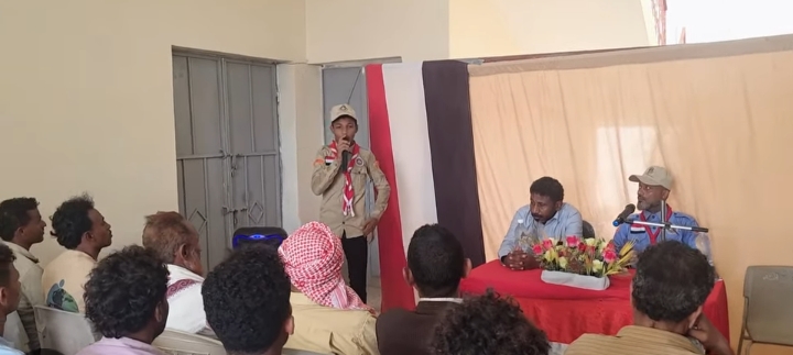 ندوة كشفية بالخوخة احتفاءً بالعيد الوطني الـ36 للوحدة اليمنية